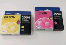 EPSON 200XL DURABrite Ultra-Ink 1 Cyan T200XL320, 1 Yellow T200XL420  Exp. 2019 picture