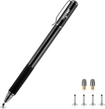 Digiroot Universal Stylus,[2-in-1] Disc Stylus Pens for All Touch Black picture