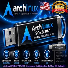 Arch Linux 2026.10.1 Bootable USB Live Installer | UEFI Legacy | 64-Bit | SHA256 picture