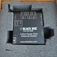 Black Box LP004A 4-Port industrial Power over Ethernet PoE Switch picture