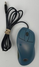 VTG Logitech iFeel MouseMan Wheel Mouse M-UN53b 830445-0000 BLUE Retro PC TESTED picture