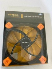 Antec True Quiet 120mm x 25mm GREEN LED Case Fan Built In Silicon Toolless Mount picture
