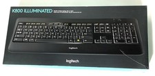LOGITECH K800 Wireless Illuminated Keyboard (Y-R0011) w/ Dongle Batteries Incl picture