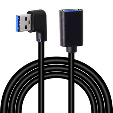 Right Left Angle USB 3.0 Extension Cable,Superspeed 90 Degree USB3.0 a Male to F picture