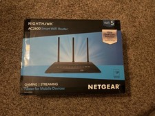 NETGEAR Nighthawk AC2600 Smart WiFi Router R7450-100NAS Black Pre-Owned picture