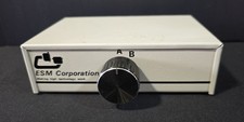 Vintage ESM Corporation Computer Multiport Data Switch Box A/B BNC Manual Switch picture