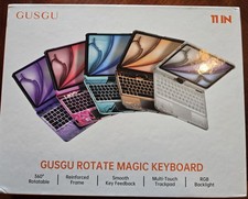 GUSGU Transparent Case with Wireless Keyboard only for 2024 iPad Pro 11-in.(M4) picture