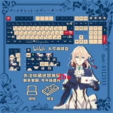 Wuthering Waves 127 PBT Keys Cartethyia Dye-sub Keycaps for Cherry MX Keyboard picture