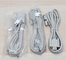 Lot of 3x  DB9 F/F Serial RS232 Null Modem Cable Female to Female 6ft 00700-082 picture