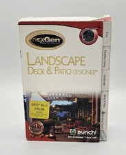 OPEN BOX PUNCH Software Landscape Deck & Patio Designer Windows 7, XP, Vista picture