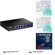 TRENDnet 6-Port Unmanaged Multi-Gig Switch, 4 x 2.5GBASE-T Ports, 2 x 10G SFP... picture