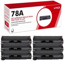6Pack CE278A 78A Black Toner For HP LaserJet Pro P1566 M1536DNF MFP P1606 P1560 picture