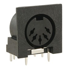5 Pack DIN 5 Pin PCB Mounting Female Sockets for PC Keyboard picture