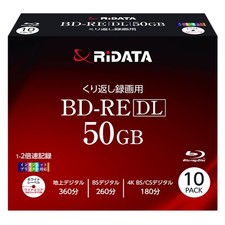 RiDATA BD-RE DL 50GB Blu-ray Dual Layer 1-2x White Printable Japan Import picture