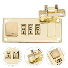 2 Pcs Golden Zinc Alloy Combination Locks For Luggage Travel Suitcase Lock picture