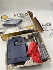NEW OPEN BOX iomega Zip 100 Parallel Port External Drive 3 Drives in One READ picture