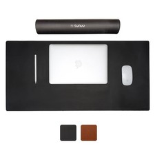 Desk Pad-Premium Full Grain Genuine Leather-Handmade with Cowhide Crazy Horse... picture