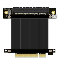 PCIE 4.0 X8 To X8 Slot Female/Male Extension Cable PCI-E Gen4 8x 90/180 Degree picture