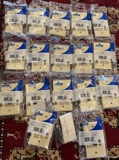 Lot of 17 Leviton Wall Plate 3-Port Ivory New San #120 picture