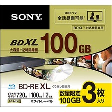 SONY 3BNE3VTPS2 100GB 2x BD-RE XL Blu-ray Disc 3 Pack Japan picture