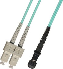 50M 10GB OM3 Duplex Fiber Optic Cable 50/125 Long Length SC Mtrj Patch Cable picture