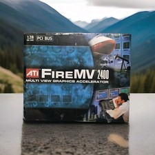 🆕 ATI FireMV 2400 PCI BUS MB DDR Graphics Card 100-505130 Windows XP-NEW SEALED picture