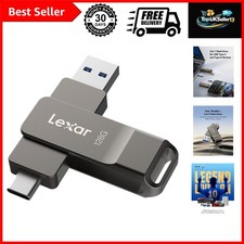 D40E 128GB Dual USB 3.2 Gen 1 Type-C Jump Drive, Titanium Grey picture