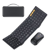 ProtoArc XKM01 Full-Size Foldable Keyboard Mouse Combo for Travel - Black picture