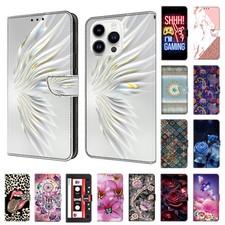 Flower Cat Lion Butterfly Tape Card Wallet Cover Case For S10 S8 S9 S7 Edge picture