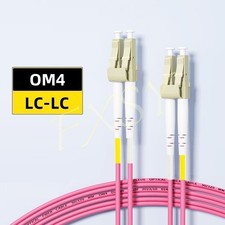 5Pcs 1m 2m 3m 5m 8m 10m 15m LC UPC to LC UPC Duplex OM4 Fiber Optical Patch Cord picture