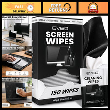 150 Pack Electronic Screen Wipes - Computer, Laptop, Phone & Car Cleaner - Micro picture