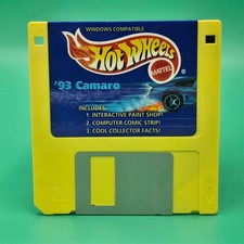 Vintage Hot Wheels 93 Camaro Car Computer 1.44 MB Floppy Disk Software TESTED picture