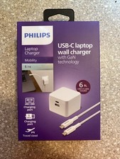 PHILIPS USB-C LAPTOP WALL CHARGER GaN Technology Mobility Elite New picture