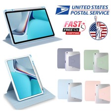 For iPad 5/6th 7th 8th 9th 10th 11th Gen A16 Rotating Flip Stand Case Shockproof picture