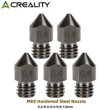 CREALITY 5PCS MK8 Hardened Steel Nozzle For Ender 3 Ender-3 S1 /CR-10 Series picture
