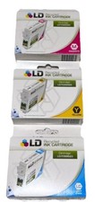 Lof of 3 LD Recycled Ink Printer Cartridges for Epson Lt. Cyan, Magenta, Yellow picture