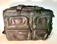 TUMI T-Pass Black Leather 15