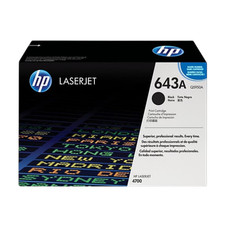 Genuine HP 643A Q5950A Black Toner Cartridge LaserJet 4700 Series New Open Box picture