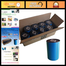 8 Rolls Premium Black Thermal Transfer Ribbon 4.33'' x 1476' for Barcode Printer picture
