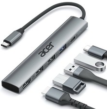 Acer 5-in-1 USB-C Hub, 4K HDMI, 100W PD, 3 USB-A Ports for Laptop & Mac picture