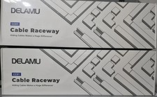 LOT OF TWO DELAMU CC01 CABLE RACEWAY - BRAND NEW IN SEALED BOXES picture