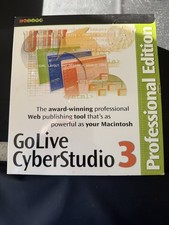 GoLive CyberStudio 3 Professional Edition Macintosh Vintage Software CD Manuals picture