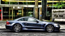 Cars amg mercedes benz black series mercedes sl 65 Desk Mat Stitched picture