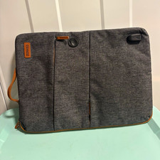 DOMISO 15 in Padded Fabric Laptop Sleeve Case, Solid Gray/Brown Universal picture
