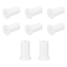 8Pcs Wall Grommets for Cables 1 Inch Cable with 7.5mm Hole, Silicone White picture