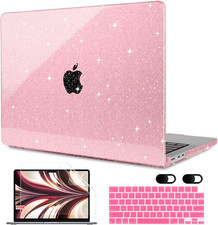 Glitter Case for Macbook Air 13 Inch 2026 2025 2024 2022, Fit Model A3449(M5)/A3 picture