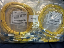 (6) CableRack 2 Meter LC-LC Single Mode Fiber 9/125 Fiber Patch Cable (6-Pack) picture