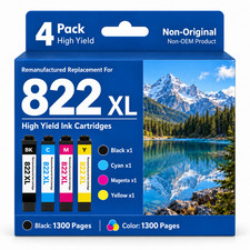 4 822XL Premium Ink Cartridge Compatible for Epson Workforce Pro WF-3820 WF-4830 picture