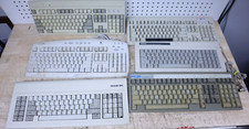 Vintage Lot x6 Computer Terminal Keyboards Logitech HDS Apple M2980 Amstrad Bell picture