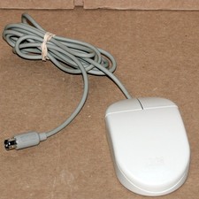 Vintage IBM 13H6690 PS/2 Mechanical 2 Button Wired Trackball Mouse Cleaned picture